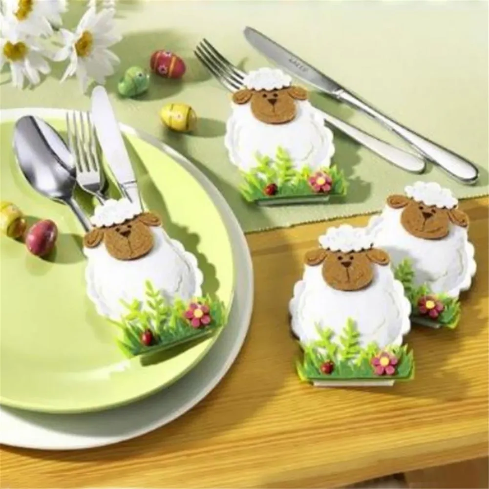 4pcs/set Happy Easter Decorations For Home Sheep Knife And Fork Bags Tableware Covers Bags Easter Decor wielkanoc
4pcs/set Happy Easter Decorations For Home Sheep Knife And Fork Bags Tableware Covers Bags Easter Decor wielkanoc