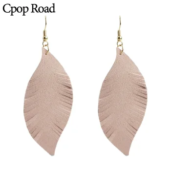 Cpop Feather Real Goat Leather Earrings for Women New Fashion Pendant Dangle Statement Earrings Leather Jewelry Accessories Gift
Cpop Feather Real Goat Leather Earrings for Women New Fashion Pendant Dangle Statement Earrings Leather Jewelry Accessories Gift