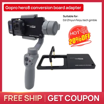 Handheld Stabilizer Gimbal Gopro Adapter Mount Plate For Gopro Hero 8 for osmo moblie 2 zhiyun smooth4 feiyuSPG2
Handheld Stabilizer Gimbal Gopro Adapter Mount Plate For Gopro Hero 8 for osmo moblie 2 zhiyun smooth4 feiyuSPG2