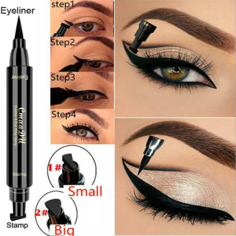Super Waterproof Black Double-Headed Stamps Eye Liner Pencil Eye Cosmetic Makeup Tool Double-headed Wing Seal Eyeliner
Super Waterproof Black Double-Headed Stamps Eye Liner Pencil Eye Cosmetic Makeup Tool Double-headed Wing Seal Eyeliner