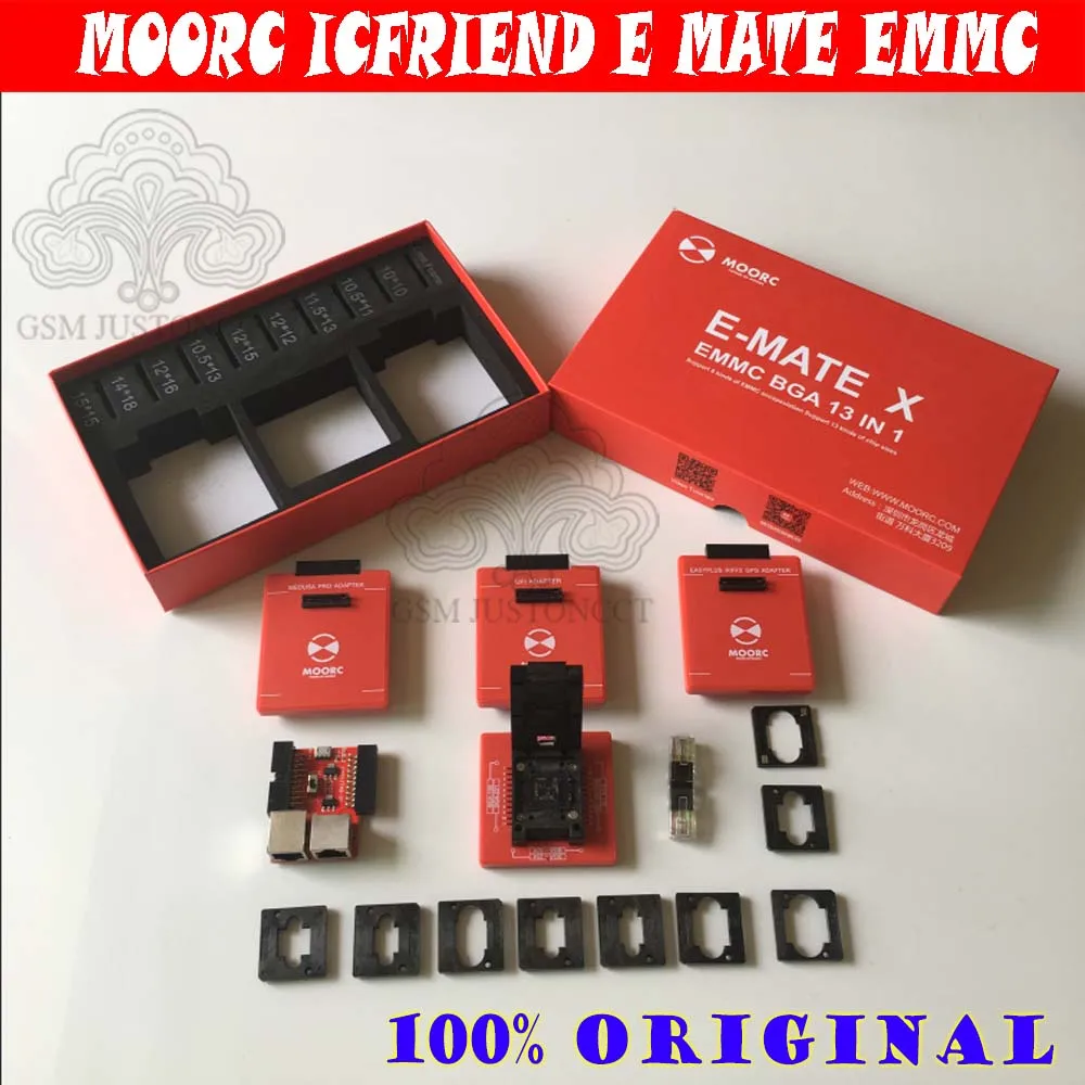 Новый MOORC высокая скорость E MATE X подручная коробка эмате EMMC BGA 13in 1 для 100 136 168 153 169 162