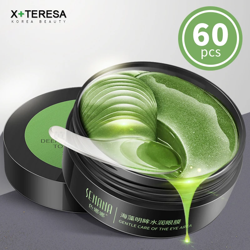 Seaweed Crystal Eye Mask Dark Circles Remover Collagen Gel Eye Patches 60pcs Anti-Puffiness Anti-Aging Moisturizing Skin Care
Seaweed Crystal Eye Mask Dark Circles Remover Collagen Gel Eye Patches 60pcs Anti-Puffiness Anti-Aging Moisturizing Skin Care