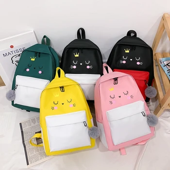 New Canvas School Backpack For Girl Sport backbags Kids cute Bagpack Anti-theft School Laptop Book Bags Bolsos Escolares 2020 
New Canvas School Backpack For Girl Sport backbags Kids cute Bagpack Anti-theft School Laptop Book Bags Bolsos Escolares 2020