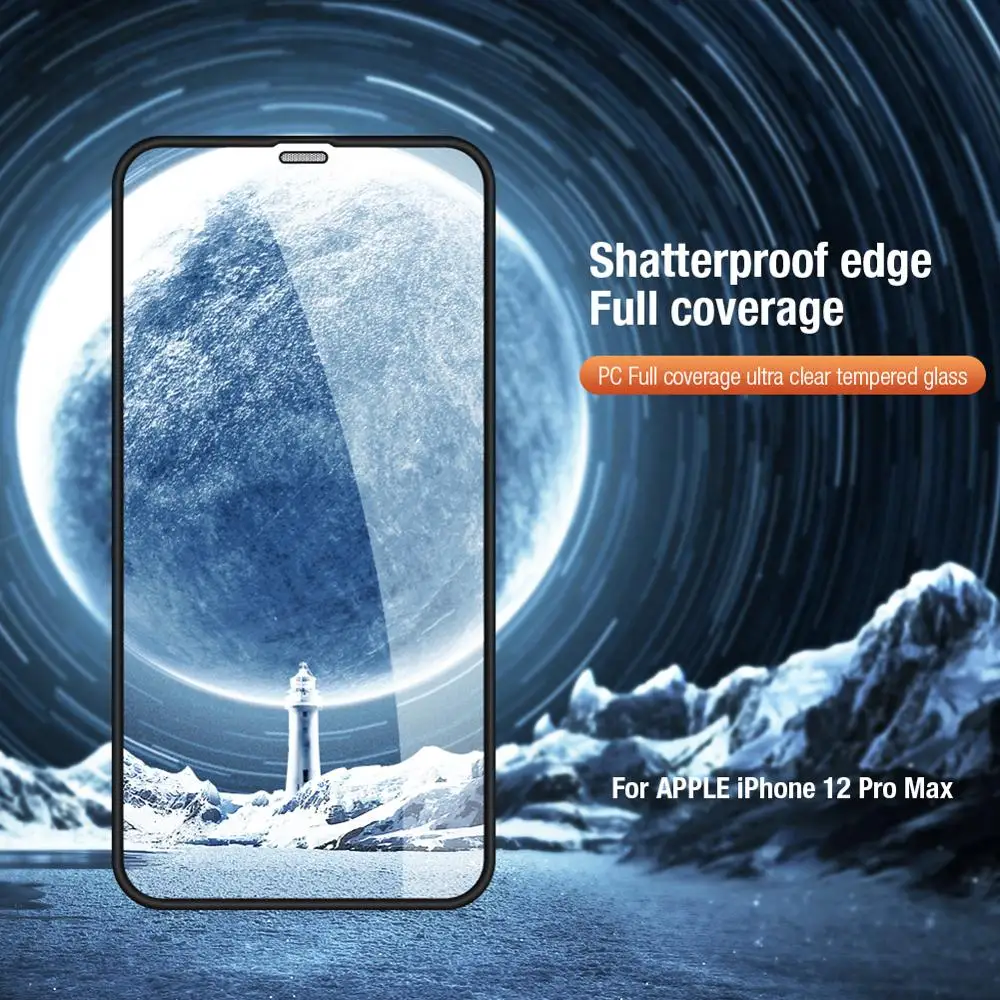 For Apple iPhone 12 Pro Max Anti-explosion glass PC Full coverage ultra clear tempered glass High Quality Nillkin
For Apple iPhone 12 Pro Max Anti-explosion glass PC Full coverage ultra clear tempered glass High Quality Nillkin