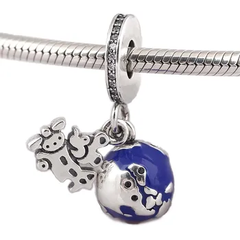 New 925 Sterling Silver Bead Charm Blue Enamel Mickey World Travel Pendant Beads Fit Pandora Bracelet Bangle Diy Jewelry 
New 925 Sterling Silver Bead Charm Blue Enamel Mickey World Travel Pendant Beads Fit Pandora Bracelet Bangle Diy Jewelry