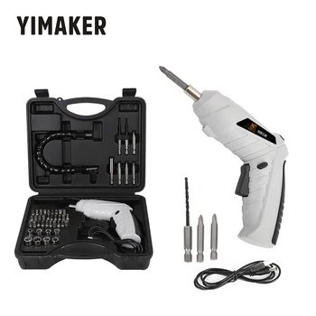 YIMAKER Electric Screwdriver Household Rechargeable Lithium Battery Screwdriver Mini Screw Driver Set Cordless Drill Power Tool
YIMAKER Electric Screwdriver Household Rechargeable Lithium Battery Screwdriver Mini Screw Driver Set Cordless Drill Power Tool