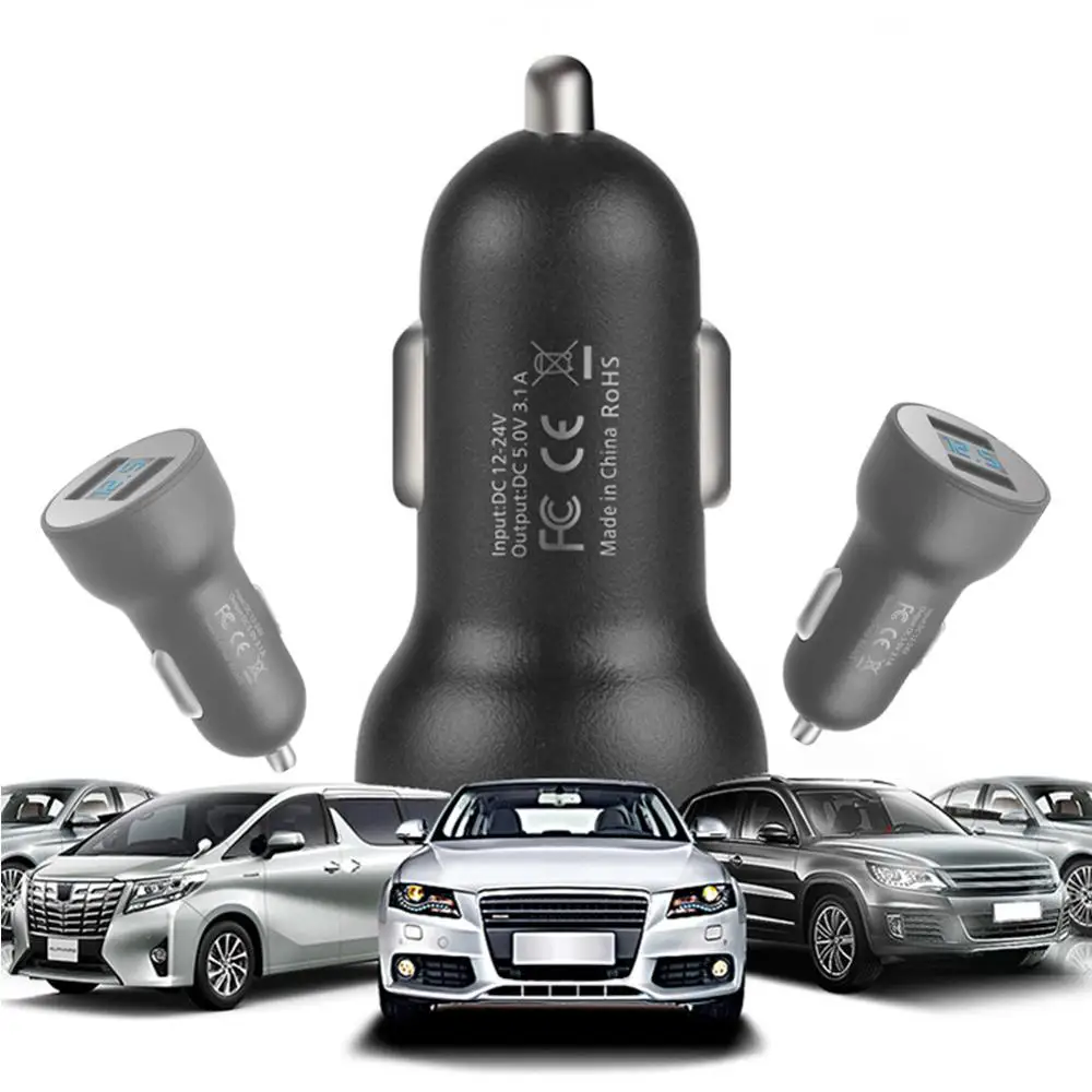 2019 New Design USB Smart Chip Car Charger Dual USB Display 3.1A 12V-24V Quick Charger Adapter for Mobile Phones Wholesale CSV
2019 New Design USB Smart Chip Car Charger Dual USB Display 3.1A 12V-24V Quick Charger Adapter for Mobile Phones Wholesale CSV