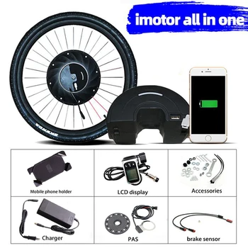 iMotor 2.0 Electric imotor Conversion Kit Battery inside USB 20'' 24'' 26'' 700C V/Disc Brake Electrico Front Motor Wheel MTB
iMotor 2.0 Electric imotor Conversion Kit Battery inside USB 20'' 24'' 26'' 700C V/Disc Brake Electrico Front Motor Wheel MTB