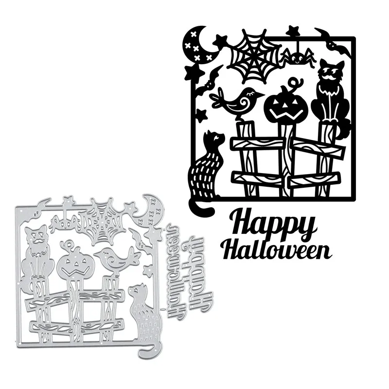 YaMinSanNiO Halloween Frame Metal Cutting Dies Spider Web Background Stencil for DIY Scrapbooking Cards Making Embossing Crafts
YaMinSanNiO Halloween Frame Metal Cutting Dies Spider Web Background Stencil for DIY Scrapbooking Cards Making Embossing Crafts