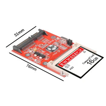 

JM20330 cf card to SATA 2.5" 22Pin Converter Adapter Compact Flash Serial ATA HDD Hard Disk Card CF To Sata Adapter