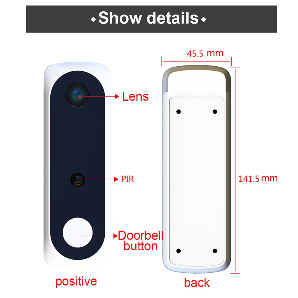 Electrical Device - SmartBell™ Waterproof WiFi Wireless Video Door Bell with 1080p Video Camera Doorbell