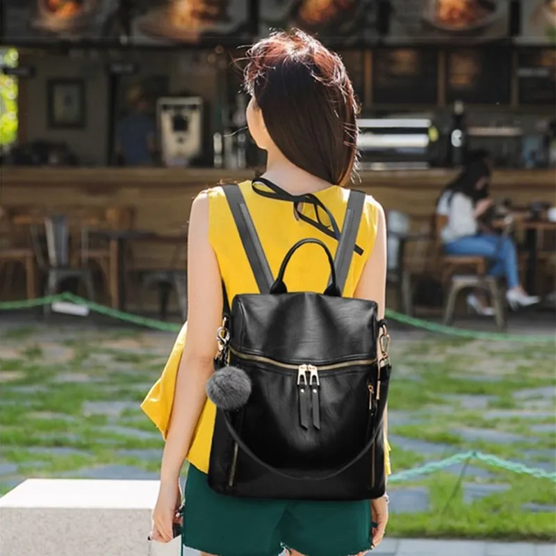 Fashion Literary Small Fresh Lady Backpack PU Leather Women Bagpack Student Bookbag Multifunction Wear Resistant Travel Rucksack
Fashion Literary Small Fresh Lady Backpack PU Leather Women Bagpack Student Bookbag Multifunction Wear Resistant Travel Rucksack