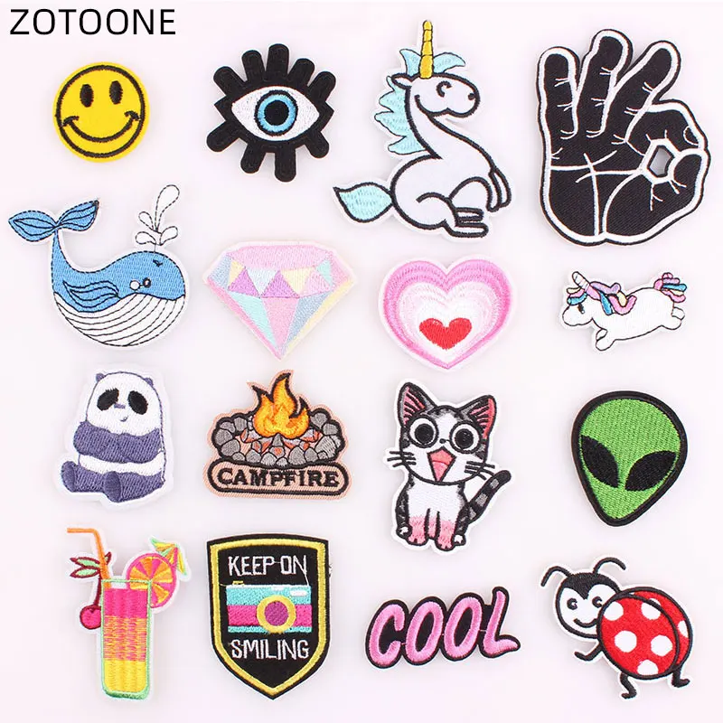 ZOTOONE Patches for Jackets DIY Embroidery Patch Iron on Animal Bear Cat Stripe Badge for Kids Cute Fish Cloth Applique C
ZOTOONE Patches for Jackets DIY Embroidery Patch Iron on Animal Bear Cat Stripe Badge for Kids Cute Fish Cloth Applique C
