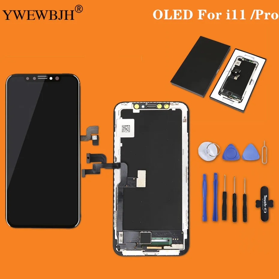 AAA 100% протестированный ЖК дисплей для i Phone 11 11pro экран дигитайзер Pro Max LCD|Экраны