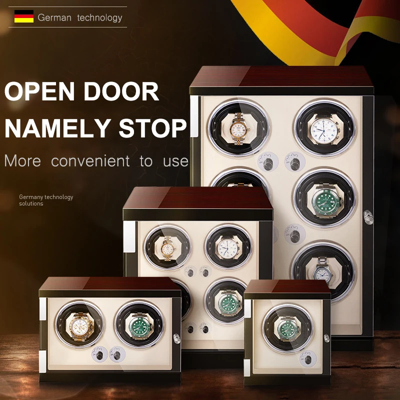 Automatic Watch Winder Box Uhrenbeweger Mechanical Display 12+2 Slots Male watch with high gloss piano finish
Automatic Watch Winder Box Uhrenbeweger Mechanical Display 12+2 Slots Male watch with high gloss piano finish