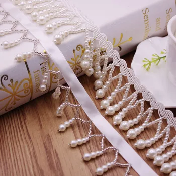 3 Yards/Lot Pearl Seed Bead Beaded Trims Lace Ribbon Fabric Clothes Decoration Wedding Dress Collar Sleeve Lace Applique Crafts
3 Yards/Lot Pearl Seed Bead Beaded Trims Lace Ribbon Fabric Clothes Decoration Wedding Dress Collar Sleeve Lace Applique Crafts