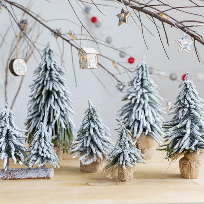 Рождественская мини елка сделай сам из искусственного кедра украшение для дома