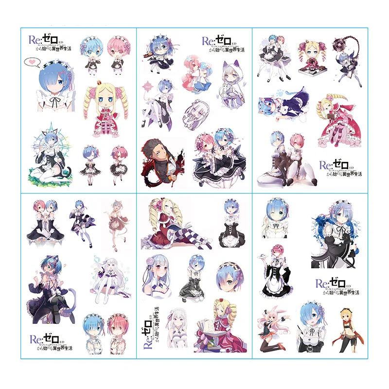 6pcs/lot Re:Life in a different world from zero Anime Stickers Pegatinas Book Sticker Pack Toys Skateboard Doodle Sticker
6pcs/lot Re:Life in a different world from zero Anime Stickers Pegatinas Book Sticker Pack Toys Skateboard Doodle Sticker