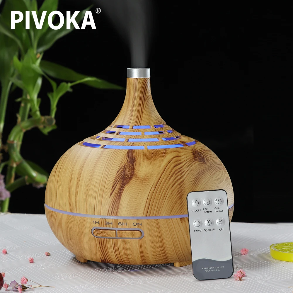 PIVOKA 400ml Remote Control Aroma Diffuser Air Humidifier Essentiel Oil Aromatherapy Wood Mist Maker LED Light 7 Clour Housing
PIVOKA 400ml Remote Control Aroma Diffuser Air Humidifier Essentiel Oil Aromatherapy Wood Mist Maker LED Light 7 Clour Housing