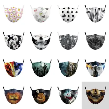 Washable Funny Pattem Print Grimace Ghost Skeleton Half Face Mask Reusable Protective Dustproof proof Flu Mouth Mask 
Washable Funny Pattem Print Grimace Ghost Skeleton Half Face Mask Reusable Protective Dustproof proof Flu Mouth Mask