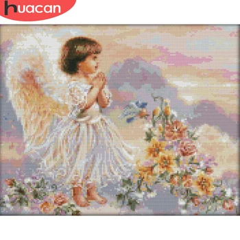 HUACAN Embroidery Angel Girl Kits White Canvas Home Decoration Needlework 11CT 14CT DIY Gift Cross Stitch Sets 
HUACAN Embroidery Angel Girl Kits White Canvas Home Decoration Needlework 11CT 14CT DIY Gift Cross Stitch Sets