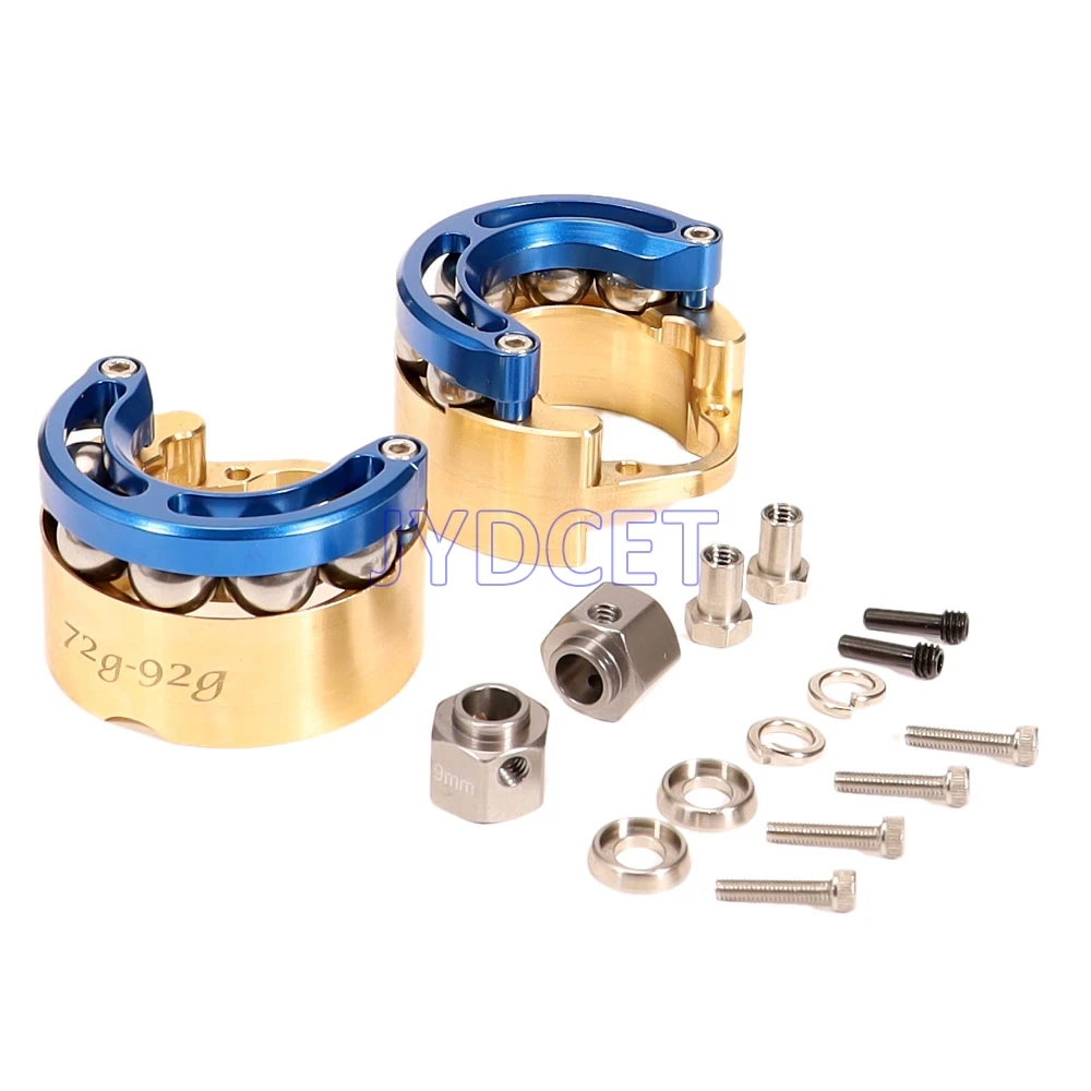 72G-92G Brass Wheel Counterweight Stainless Steel Ball W/Adapter 2Pc For RC Crawler Car Traxxas 1/10 TRX4 TRX6 Defender G500 G63 
72G-92G Brass Wheel Counterweight Stainless Steel Ball W/Adapter 2Pc For RC Crawler Car Traxxas 1/10 TRX4 TRX6 Defender G500 G63