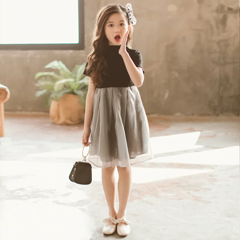 Girls Dress Summer 2019 Elegant Baby Girl Patchwork Mesh Dress Cute Brief Kids 4-16 Years Teenager Girl Princess Dresses
Girls Dress Summer 2019 Elegant Baby Girl Patchwork Mesh Dress Cute Brief Kids 4-16 Years Teenager Girl Princess Dresses