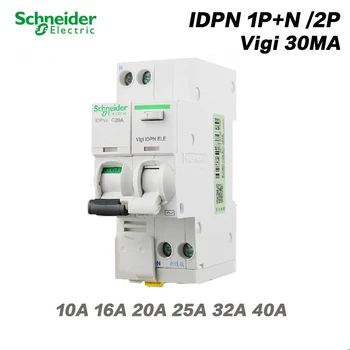 Schneider Electric IDPNa 1P+N 2P AC 25 40A 30MA Mini Leakage Circuit Breaker Switch Residual Current Operation Protection Device
Schneider Electric IDPNa 1P+N 2P AC 25 40A 30MA Mini Leakage Circuit Breaker Switch Residual Current Operation Protection Device