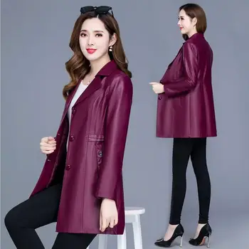 Plus Size 5XL PU Leather Coat Women New 2020 Women's Leather Jacket Long Slim Female Motorcycle Leather Clothing Black
Plus Size 5XL PU Leather Coat Women New 2020 Women's Leather Jacket Long Slim Female Motorcycle Leather Clothing Black