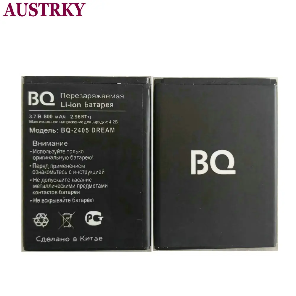 1 шт. Новый 3 8 V 800mAh BQ-2405 батарея для BQ BQS-2405/ DREAM Мобильный телефон в наличии |