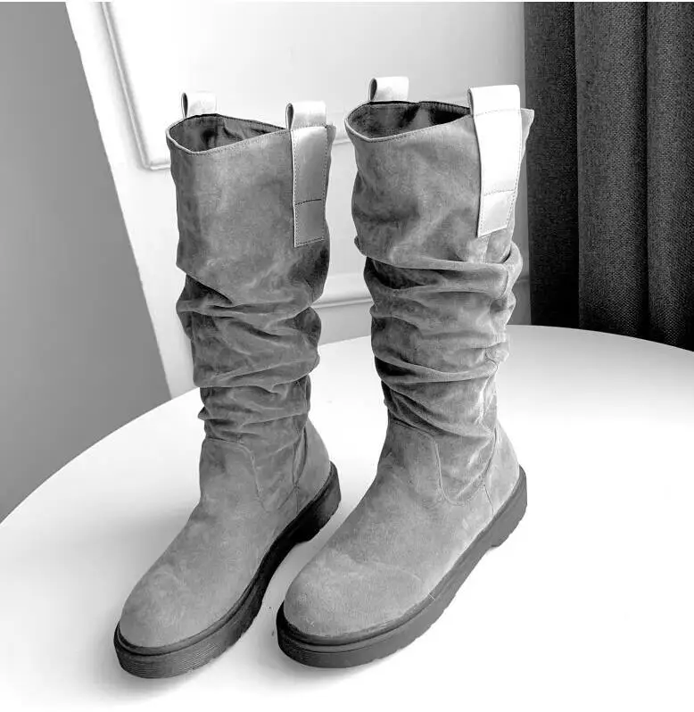 Women Mid-Calf Boots Casual Flat Western Cowgirl Shoes Women Fall Winter Round Toe Long Boots Size 35-43
Women Mid-Calf Boots Casual Flat Western Cowgirl Shoes Women Fall Winter Round Toe Long Boots Size 35-43