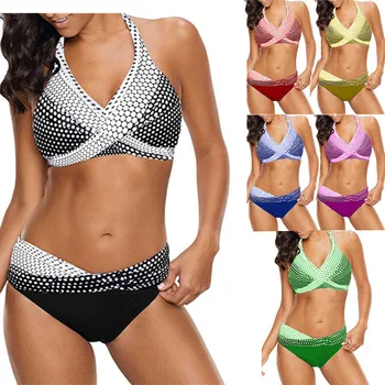 Plus Size Bikini 5xl Sexy Large Sizes Bikinis Set Yellow Polka Dot Womens Swimwear Woman Big Maillot De Bain Bandage Biquini 4XL
Plus Size Bikini 5xl Sexy Large Sizes Bikinis Set Yellow Polka Dot Womens Swimwear Woman Big Maillot De Bain Bandage Biquini 4XL