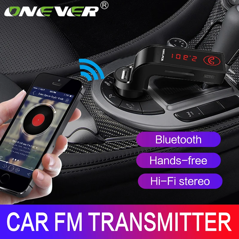 New Bluetooth LCD Car Set FM Transmitter MP3 USB Charger Handsfree For iPhone