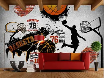 WDBH Custom photo 3d wallpaper Retro nostalgic basketball cement brick wall living room 3d wall murals wallpaper for walls 3 d
WDBH Custom photo 3d wallpaper Retro nostalgic basketball cement brick wall living room 3d wall murals wallpaper for walls 3 d