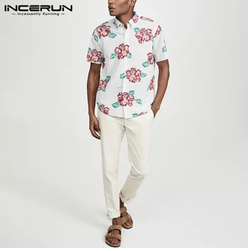 INCERUN Man Flower Floral Blouse Fashion Loose Comfy Hombre Chemise Men Printed Shirts Causal Short Sleeve Lapel Shirts S-3XL
INCERUN Man Flower Floral Blouse Fashion Loose Comfy Hombre Chemise Men Printed Shirts Causal Short Sleeve Lapel Shirts S-3XL