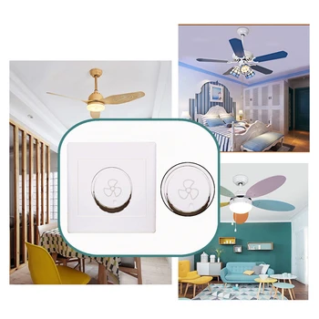 12Pcs Control Ceiling Fan Speed Adjustment Wall Switch Dimmer Switch Button 220V 10A 
12Pcs Control Ceiling Fan Speed Adjustment Wall Switch Dimmer Switch Button 220V 10A