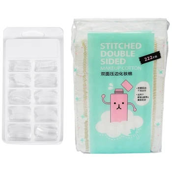 100Pcs/Box Quick Building Poly Gel Mold False Tips Nail UV DIY & 222Pcs Double Side 3 Layer Makeup Cotton Pads
100Pcs/Box Quick Building Poly Gel Mold False Tips Nail UV DIY & 222Pcs Double Side 3 Layer Makeup Cotton Pads