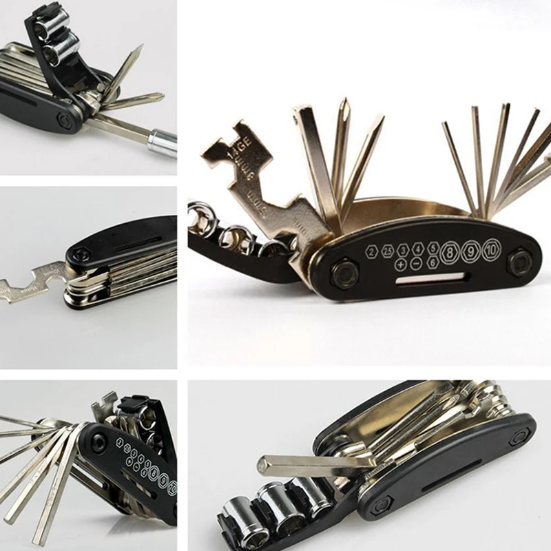 Wrench Repair Mountain Kit Motorcycle Multi-Functional Foldable Hex Spoke Tool Durable And Practical To Use
Wrench Repair Mountain Kit Motorcycle Multi-Functional Foldable Hex Spoke Tool Durable And Practical To Use