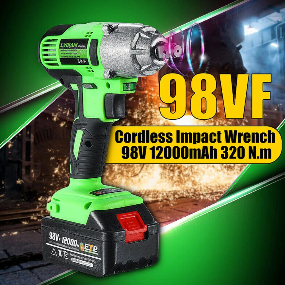 

Auto Repairing Punching Waterproof Cordless Impact Wrench Brushless Electric Tools Rechargeable Carpenter Scaffolder Wireman Led