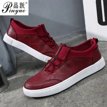 New Mens PU Leather Shoes Fashion Sneakers Casual Loafers Flats Skateboarding Shoes Low Cut Trend Creepers Brand Design 
New Mens PU Leather Shoes Fashion Sneakers Casual Loafers Flats Skateboarding Shoes Low Cut Trend Creepers Brand Design