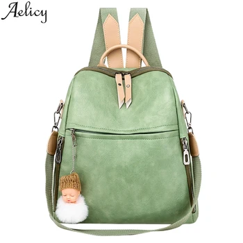 

Aelicy Backpack Women Luxury Fashion Casual Backpacks Soft Leather Waterproof anti-theft Shoulder Bag Leisure Travel Backpack