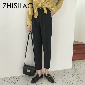 Harem Pants Women Solid Ol Office Trousers Mujer Elegant High Waist Straight Pants Black Casual Trousers Pantalon Femme 
Harem Pants Women Solid Ol Office Trousers Mujer Elegant High Waist Straight Pants Black Casual Trousers Pantalon Femme