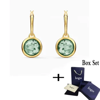 MINA BEAR 2020 fashion new green gold-plated crystal earrings, fresh and elegant personality, female fashion jewelry
MINA BEAR 2020 fashion new green gold-plated crystal earrings, fresh and elegant personality, female fashion jewelry