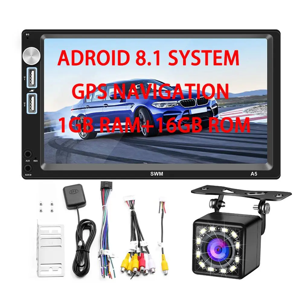 Car Radio Player 2 Din Android 8.1 GPS Navigator 1G Ram + 16G Rom Stereo Autoradio FM MirrorLink WIFI Bluetooth Reversing Camera
Car Radio Player 2 Din Android 8.1 GPS Navigator 1G Ram + 16G Rom Stereo Autoradio FM MirrorLink WIFI Bluetooth Reversing Camera