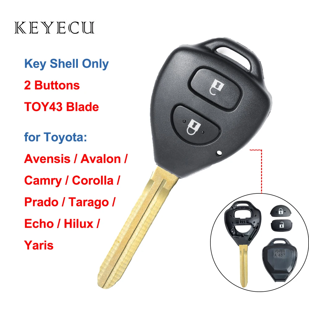 Пульт дистанционного управления для Toyota Avensis Avalon Camry Corolla Echo Hilux Prado Tarago Yaris - TOY43
Пульт дистанционного управления для Toyota Avensis Avalon Camry Corolla Echo Hilux Prado Tarago Yaris - TOY43