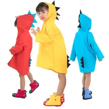 Bébé enfant créatif imperméable garçon fille imperméable dessin animé dinosaure imperméable maternelle étudiant Poncho manteau De neige Capa De Chuva(China)