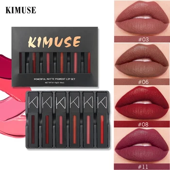 KIMUSE 6PCS/Set Lipstick Powerful Matte Pigment Lip Makeup Waterproof Long-lasting Liquid Lip Glaze Lip Gloss Beauty Cosmetics
KIMUSE 6PCS/Set Lipstick Powerful Matte Pigment Lip Makeup Waterproof Long-lasting Liquid Lip Glaze Lip Gloss Beauty Cosmetics