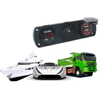 3.1A 12-24V Dual USB Car Charger LED Display Phone Battery Car Quick Charger With Voltmeter Waterproof Switch
3.1A 12-24V Dual USB Car Charger LED Display Phone Battery Car Quick Charger With Voltmeter Waterproof Switch