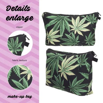 2020 Green Printing Maple Leaves Small Makeup Bag Makeup Cosmetic Bags For Purses Black Cute Makeup Bags For Women
2020 Green Printing Maple Leaves Small Makeup Bag Makeup Cosmetic Bags For Purses Black Cute Makeup Bags For Women