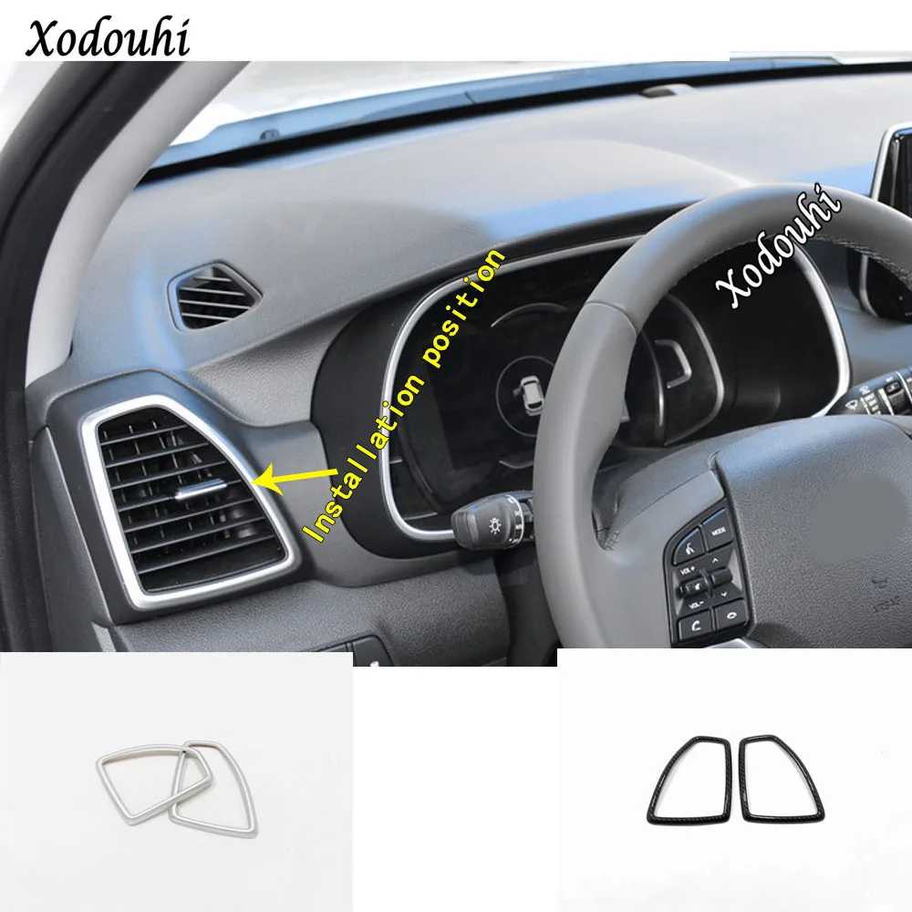 Фото For Hyundai Tucson 2019 2020 Car Styling Inner Garnish Cover Detector Trim Front Air Conditioning Outlet Vent Frame Part 2pcs | Автомобили